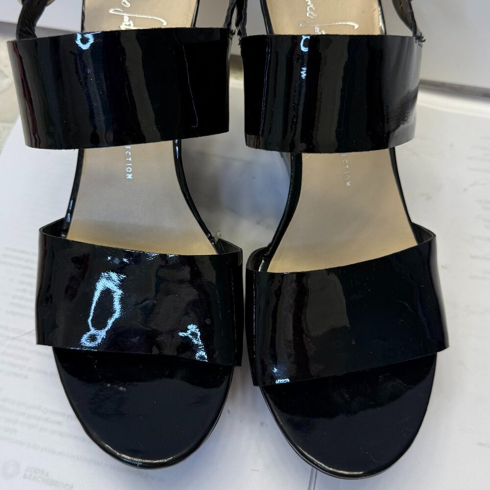 Franco Sarto Cork Wedge Sandals Black